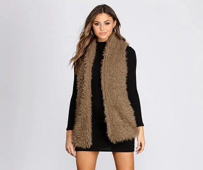 Feelin' Frisky Faux Fur Vest