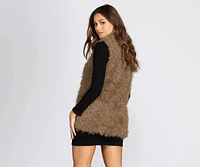 Feelin' Frisky Faux Fur Vest