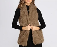 Feelin' Frisky Faux Fur Vest