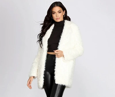 No Chill Faux Fur Long Jacket