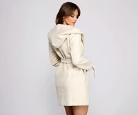 The City Fleece Belted Coat