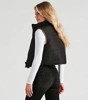 Stylish Puff Reversible Crop Vest