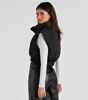 Winter Must-Have Cropped Puffer Vest