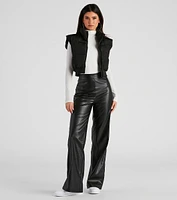 Winter Must-Have Cropped Puffer Vest