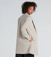 Always A Classic Faux Wool Trench Coat