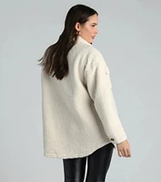 Cozy Vibes Faux Sherpa Shacket