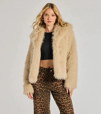 Glam Aura Faux Fur Jacket