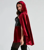 Lil Red Velvet Halloween Cape