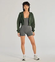 Chill Zone Crop Hoodie With Pockets