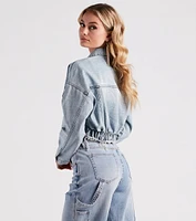 Feelin' Fresh Cropped Denim Jacket