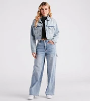 Feelin' Fresh Cropped Denim Jacket