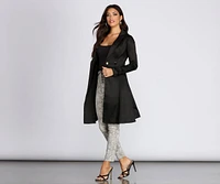 Taffeta Trench Coat Dress