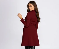 Down To Business Belted Trench Coat