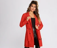 Bold Boss Babe Trench Coat