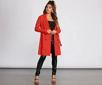 Bold Boss Babe Trench Coat