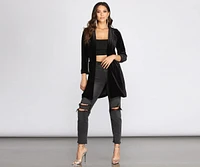 Oversized Luxe Velvet Blazer