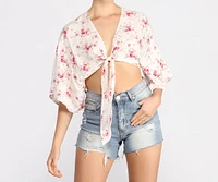 Floral Dream Kimono Sleeve Top