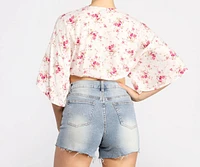 Floral Dream Kimono Sleeve Top