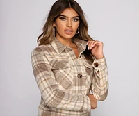 Cozy Plaid Oversized Shacket