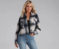 Cozy Vibes Plaid Shacket