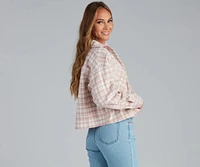 Gilmore Flannel Crop Shacket