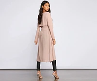 Chic Staple Chiffon Trench