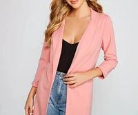 Miss Professional Long Line Blazer