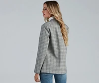 Perfect Plaid Oversized Blazer