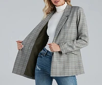 Perfect Plaid Oversized Blazer