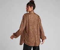 Glitzy Moment Sequin Knit Shacket