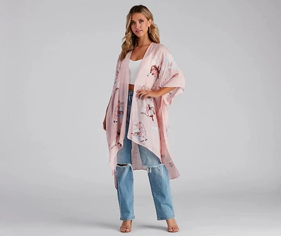 Effortless Breezy Vibes Woven Kimono