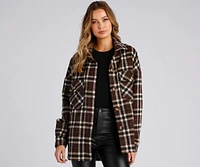 Casual Moment Plaid Shacket