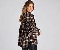 Casual Moment Plaid Shacket