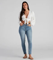 Weekend Escape Tie-Front Crop Top