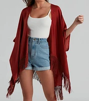 Carefree Vibes Chic Satin Kimono