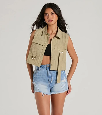 Casual And Stylish Cargo Pocket Vest