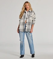 Cozy Season Plaid Button-Down Shacket