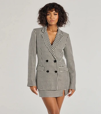 Icon Era Houndstooth Woven Blazer