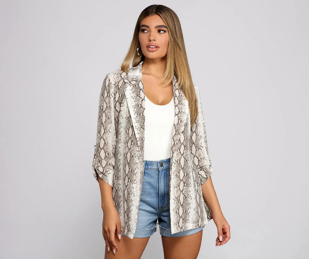 Snake Skin Mood Blazer