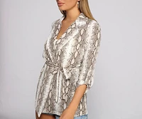 Snake Skin Mood Blazer