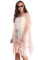 Lady Lace Kimono With Fringe