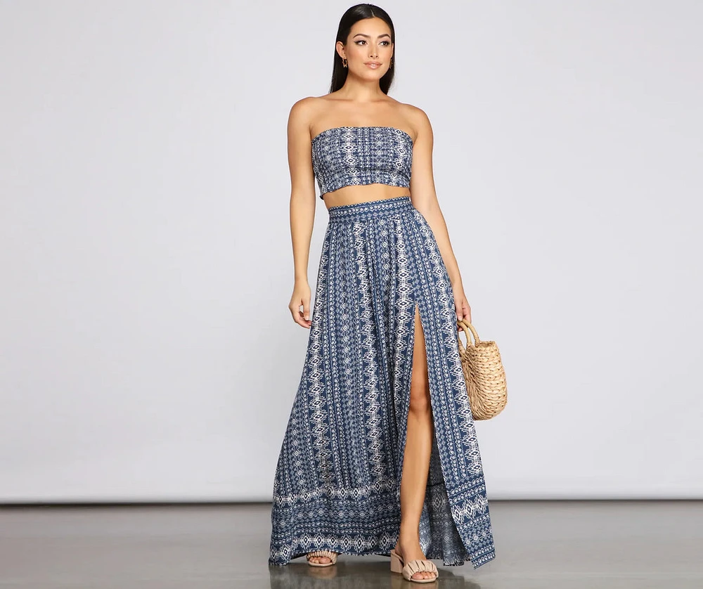 Bohemian Beat High Waist Maxi Skirt