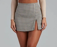 Pep It Up Plaid Mini Skirt