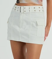 Cute And Trendy Cargo Mini Skirt