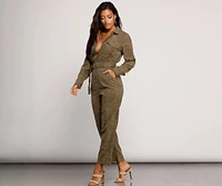 Chic Corduroy Babe Jumpsuit