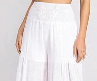 Time Off Linen High Waist Wide Leg Pants