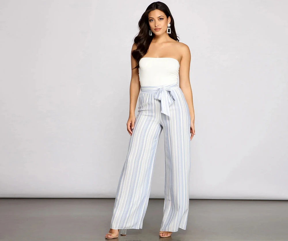 Make It Chic Strapless Jumpsuit