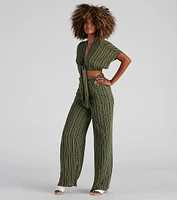 Line High Rise Striped Pants