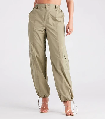 Major Cool Girl Parachute Cargo Pants