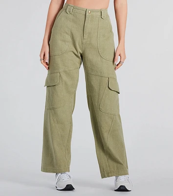 Casual Mood Wide-Leg Cargo Pants